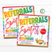 Candy Referral Gift Tags, Sweetest Part of My Business you and referrals, Realtor Agent Marketing Pop By Tag, Printable Editable Template