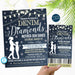 Mother Son Dance, Denim and Diamonds Blue Jeans and Bling Theme, School Pto Pta, Church Fundraiser Flyer Invite Ticket EDITABLE TEMPLATE
