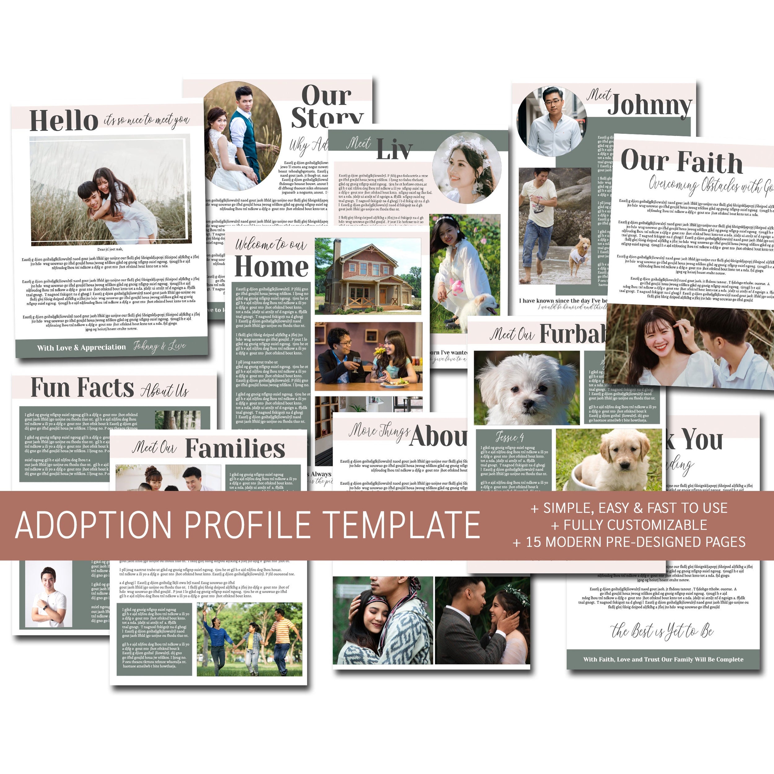 Adoption Profile Book, All About Us Family, Adoption Journey — TidyLady ...
