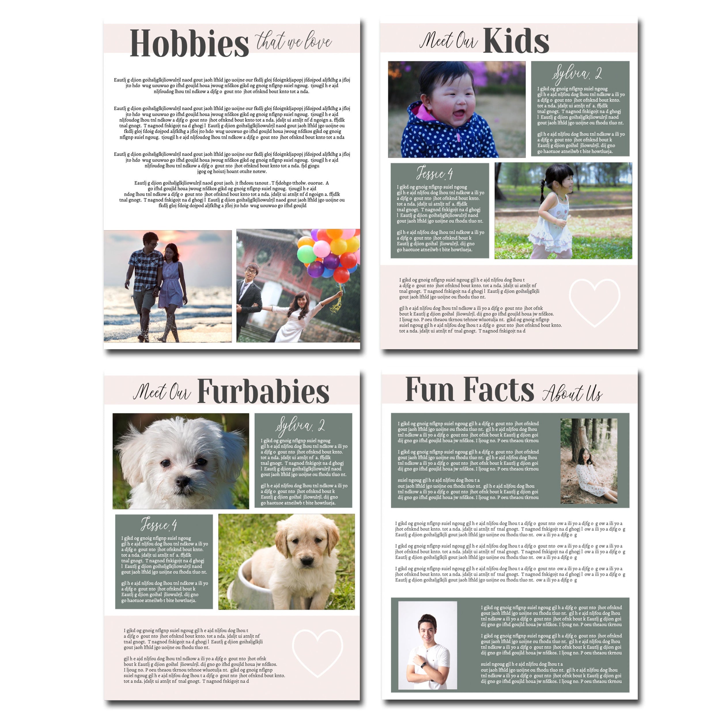 Association Profile Book Example Adoption Profile Book, All About Us Family, Adoption Journey — TidyLady ...