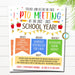 Editable PTO PTA Flyer Bundle, Printable School Information Forms & Flyers, Pta Yearly Calendar, Pto Recruitment Flyer PTO Membership Bundle