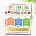 Editable PTO PTA Flyer Bundle, Printable School Information Forms & Flyers, Pta Yearly Calendar, Pto Recruitment Flyer PTO Membership Bundle