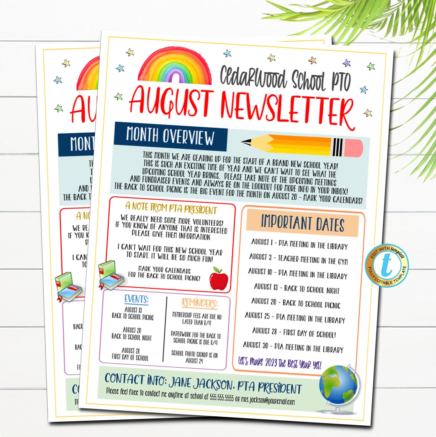 Pto Newsletter Examples Pto Newsletter Examples