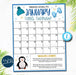 EDITABLE January Events Calendar, Winter PTO PTA Printable Handout, School Fundraiser Event Volunteer, Seasonal Organizer Template