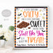 Halloween Staff Appreciation Sign, Chocolate Popcorn Thank You Sign, Work Employee Appreciation Something Salty Sweet Treat, Fall Printable