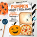 Editable Pumpkin Carving and Pizza Party Invitation, Kids Halloween, Birthday Halloween Party Invite, Pumpkin Party Idea, EDITABLE TEMPLATE