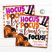 Halloween Donuts Appreciation Gift Tag, Hocus Pocus Donuts to help you focus, Teacher Staff Nurse Employee, School Pto Pta Editable Template