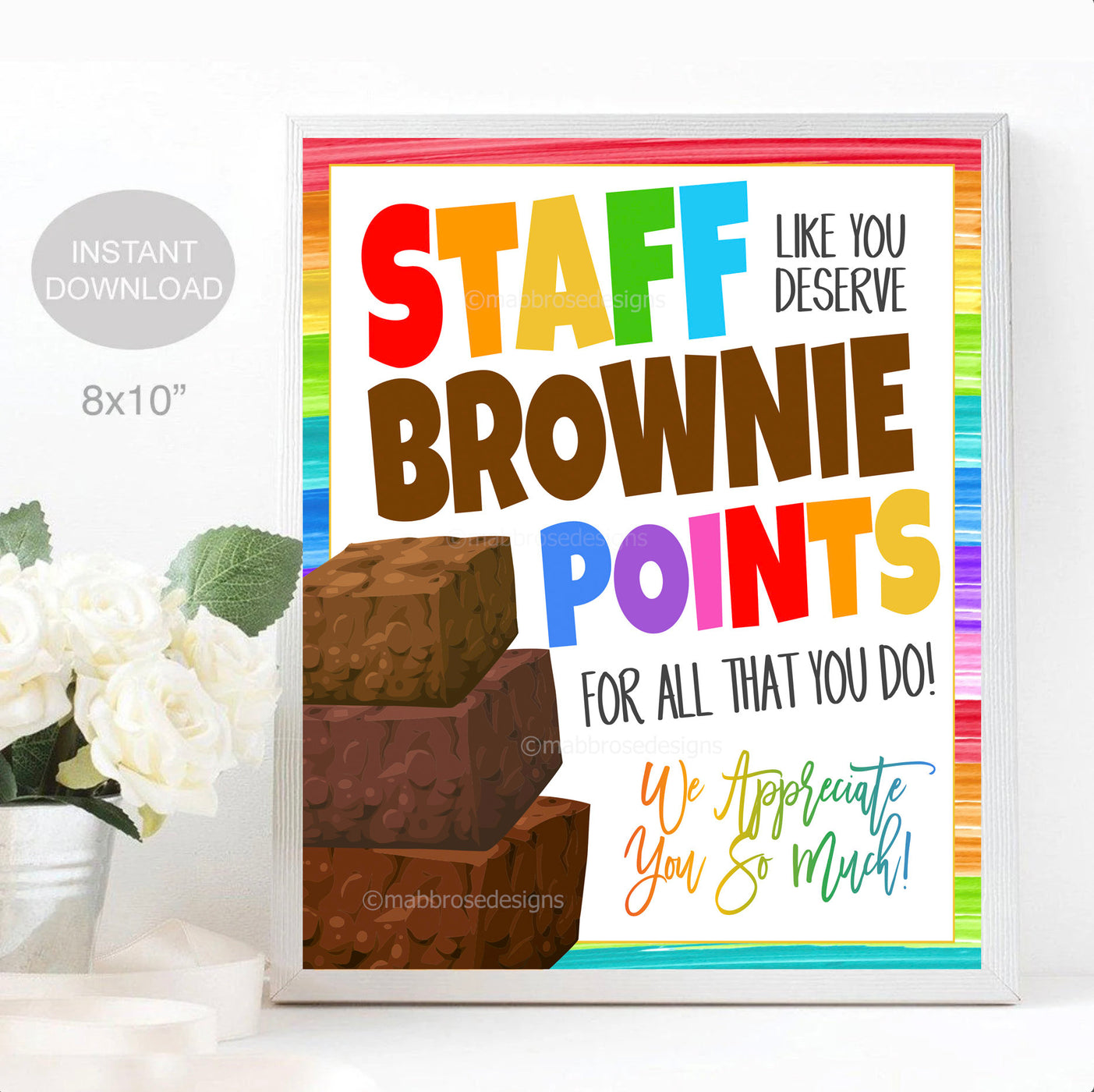 Every Staff Rocks Sign Staff Appreciation Sign, Employee Appreciation Treat Thank You ...