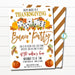 Thanksgiving Bunco Party Invitation, Adult Holiday Invite, Fall Cocktail Dice Games Party, Autumn Party Printable, Editable Template