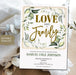 Love makes a family Editable Adoption Invite Template, Printable Editable, Boho Modern Chic Adoption Celebration Party Ceremony Invitation