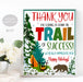 Winter Holiday Thank You For Leading Us Down The Trail Of Success, Camp Theme Teacher Staff Thank You Trail Mix Sign, INSTANT DOWNLOAD
