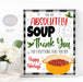 Holiday Soup Thank You Sign, Super Soup-er Staff, Staff Employee Teacher Christmas Appreciation Luncheon Decor, School Pto INSTANT DOWNLOAD