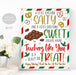 Christmas Teacher Appreciation Sign, Chocolate Pretzel Thank You Staff School Appreciation Something Salty Sweet Treat, Holiday Printable