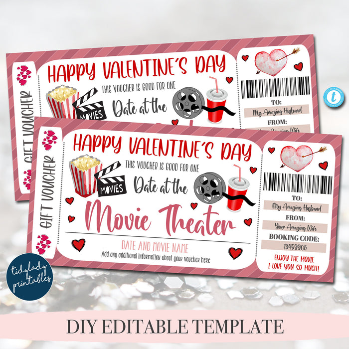 Buy Easter Movie Ticket Template Gift Voucher Certificate Card Movie Night  Family Friends Cinema Premier INSTANT DOWNLOAD EDITABLE Text Online in  India - Etsy