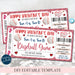 Valentine's Day Ticket Voucher, Baseball Game Ticket Printable Template, Valentine Gift For Him Sports Surpise Gift Idea, Editable Template