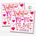 Valentine Yo-Yo Gift Tags, Yo Yo The Best, Valentine's Day Toy, Friendship Kids Classroom School Card Tag Idea, DIY Editable Template