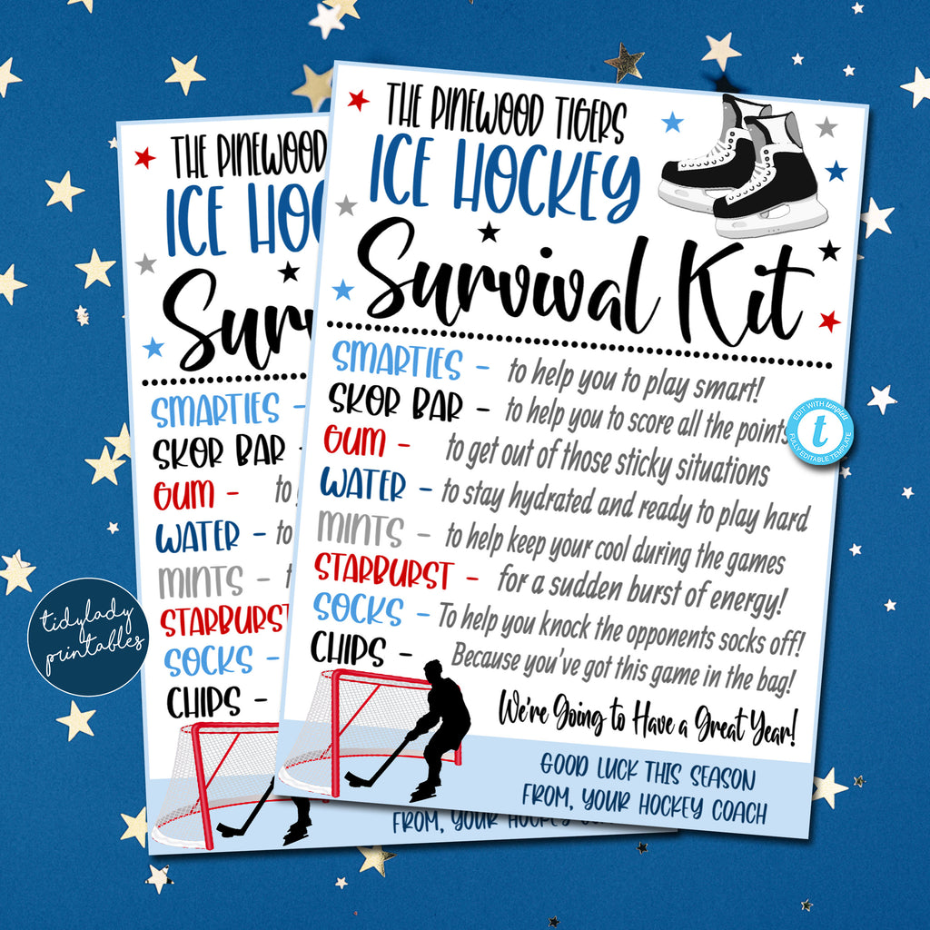 ice-hockey-survival-kit-team-school-sports-hockey-player-gift-tidylady-printables for Cheerleader Survival Kit Free Printable Ice Hockey Survival Kit, Team School Sports Hockey Player Gift — TidyLady Printables for Cheerleader Survival Kit Free Printable