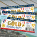 Gold Medal Theme Party Ticket Invite, Kids Sports Birthday Theme, Summer Games Obstacle Course Invitation, Go For the Gold Editable Template