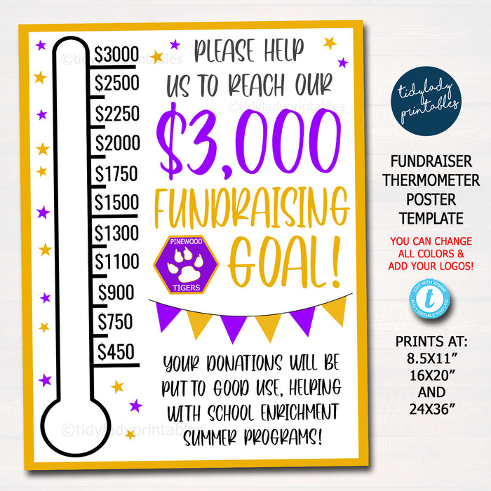 school pto pta fundraiser thermometer goal tacker printable — TidyLady Printables school-pto-pta-fundraiser-thermometer-goal-tacker-printable-tidylady-printables