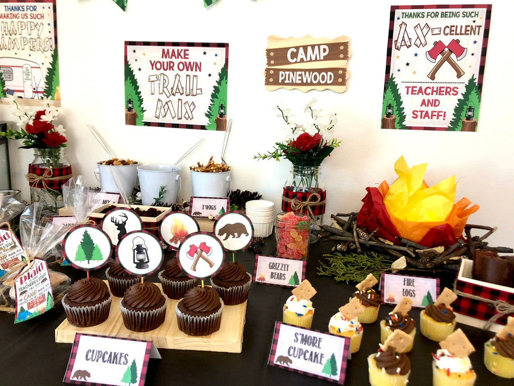 Camp Theme Teacher Appreciation Week Printable Party Set — TidyLady ...