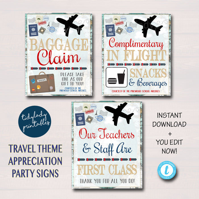 Printable Baggage Claim Sign